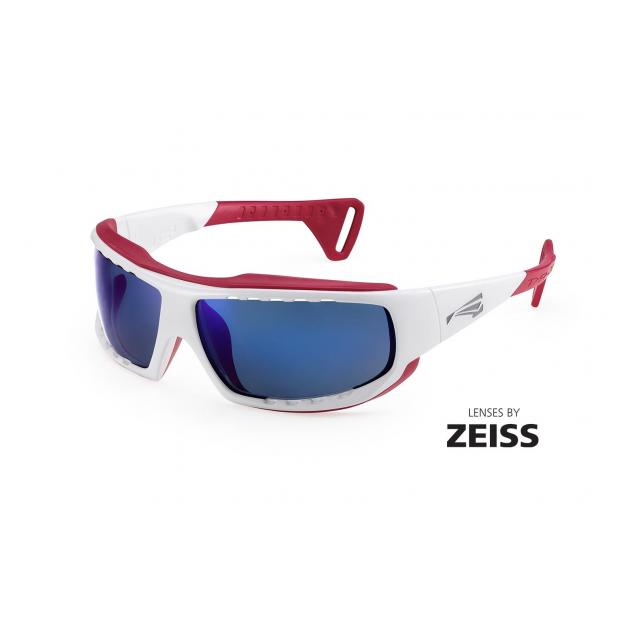 Спортивные очки LiP Typhoon / Gloss White - Red / Zeiss / PA Polarized / Gun Blue - Аритикул LP-TYP-GLW-RGB - Фото 1