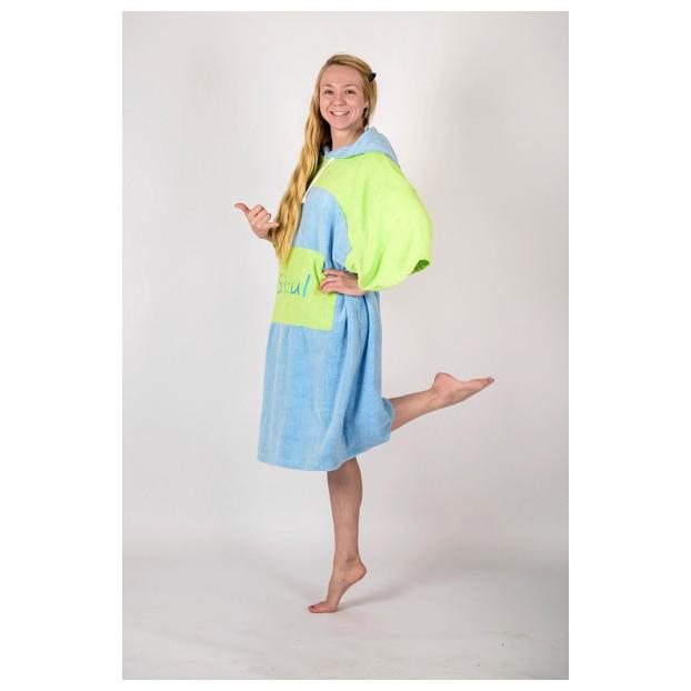 Флисовое пончо SOUL двухцветное - Аритикул Soul-poncho-two-color-blue-green - Фото 48