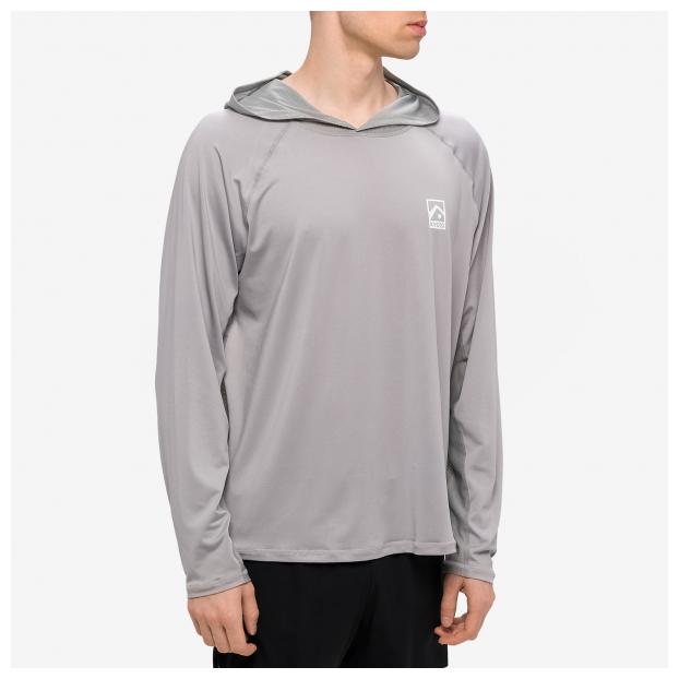 Лайкра KYOTO CASPER HOOD GRID LS RASHGUARD - Аритикул CASPER HOOD-LIGHT GREY-M - Фото 3