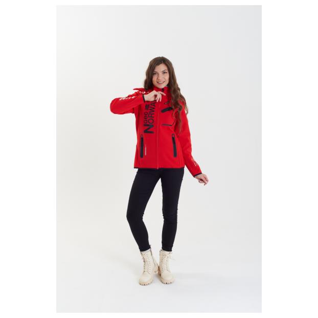 Софтшеловая куртка женская GEOGRAPHICAL NORWAY «REINE» - Аритикул WW7008F/G-BLACK/PINK-L - Фото 14