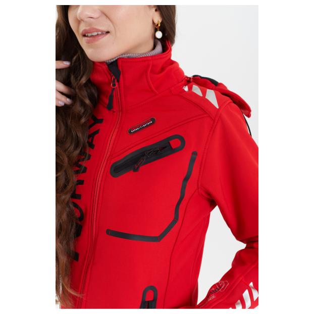 Софтшеловая куртка женская GEOGRAPHICAL NORWAY «REINE» - Аритикул WU8187F/GNO-RED/BLACK-S - Фото 20