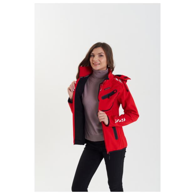 Софтшеловая куртка женская GEOGRAPHICAL NORWAY «REINE» - Аритикул WU8187F/GNO-RED/BLACK-S - Фото 26