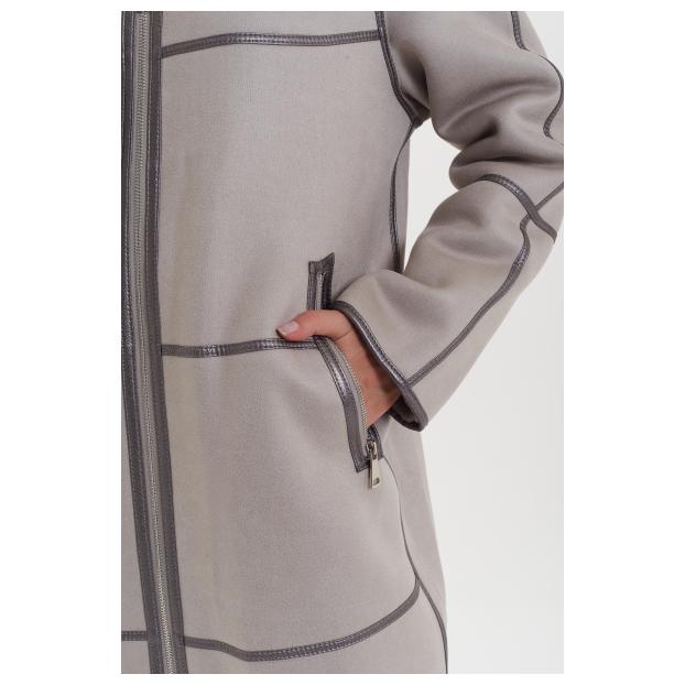 Дубленка женская двусторнняя VITIA  - Аритикул M22717-100-коричневый-4XL (48-50) - Фото 7