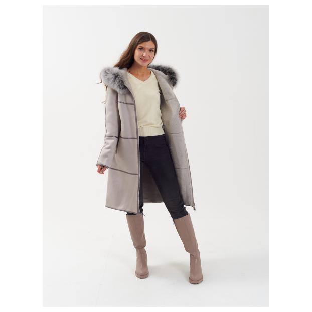 Дубленка женская двусторнняя VITIA  - Аритикул M22717-100-коричневый-4XL (48-50) - Фото 8