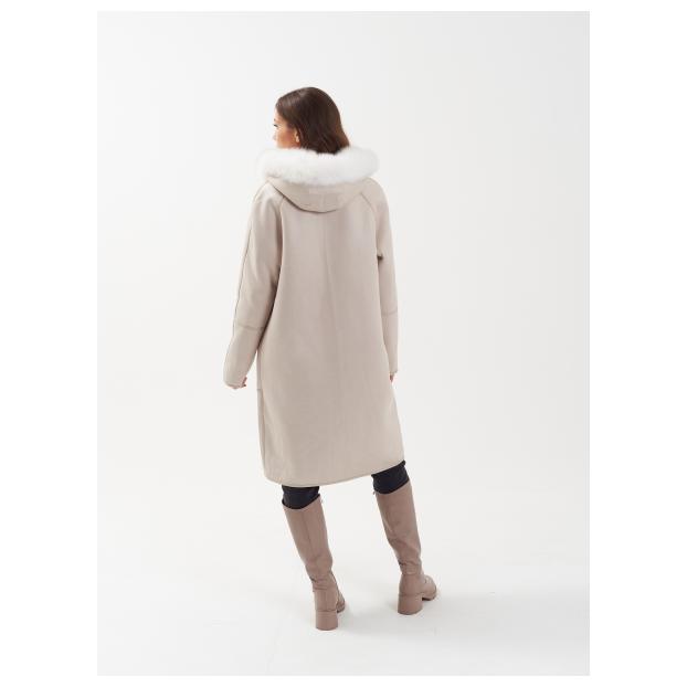Дубленка женская двусторнняя VITIA  - Аритикул M22717-100-коричневый-4XL (48-50) - Фото 14