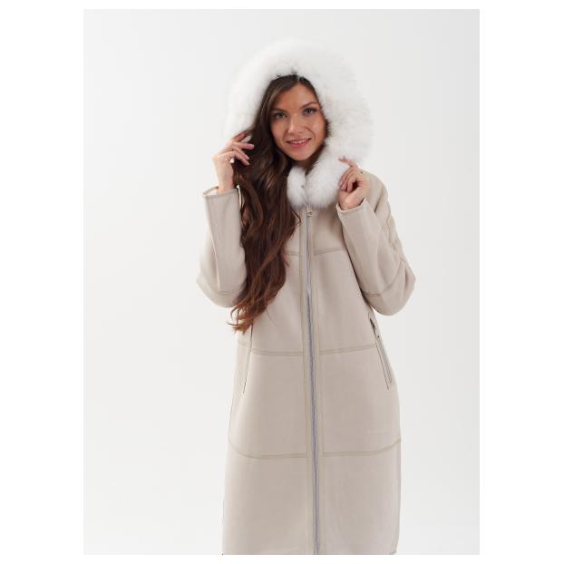 Дубленка женская двусторнняя VITIA  - Аритикул M22717-100-коричневый-4XL (48-50) - Фото 15