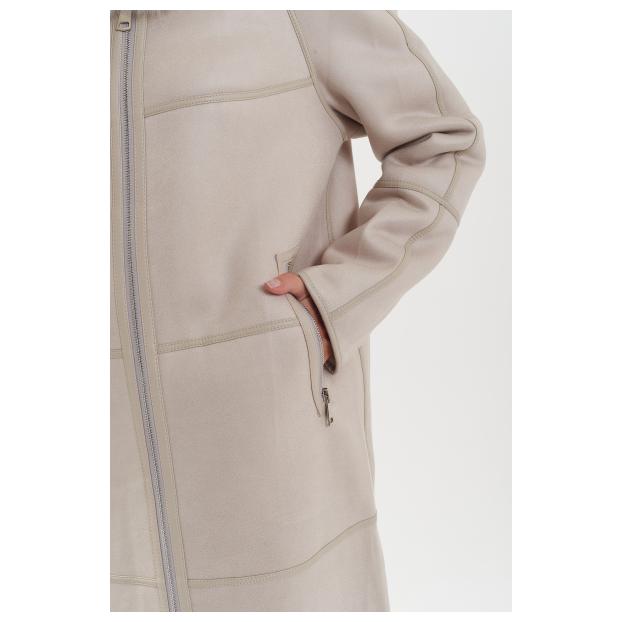 Дубленка женская двусторнняя VITIA  - Аритикул M22717-100-коричневый-4XL (48-50) - Фото 16