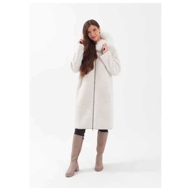 Дубленка женская двусторнняя VITIA  - Аритикул M22717-100-коричневый-4XL (48-50) - Фото 18