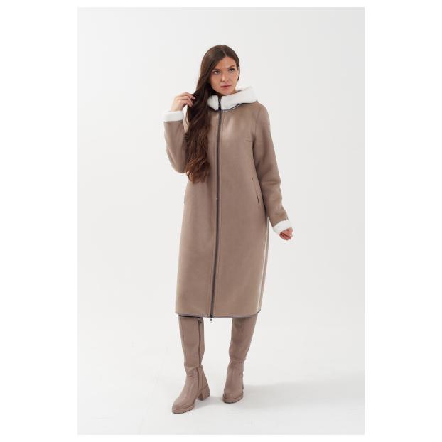 Пальто женское двусторннее VITIA  - Аритикул 23128-коричневый-4XL (52-54) - Фото 22