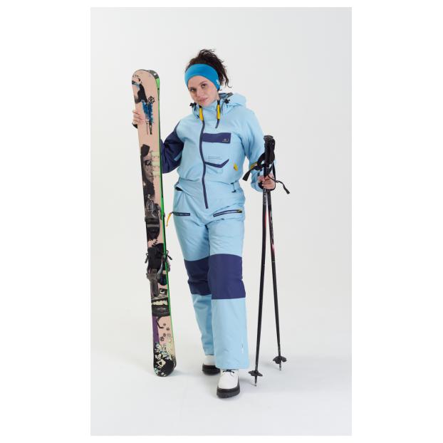 ЖЕНСКИЙ СНОУБОРДИЧЕСКИЙ КОМБИНЕЗОН RUNNING SPORT - Аритикул 8896_1-голубой-L - Фото 29