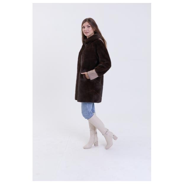 Дубленка женская двусторнняя VITIA  - Аритикул 1532-2-XL - Фото 4