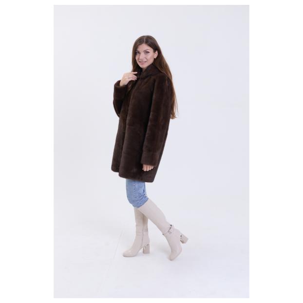 Шуба женская двусторонняя VITIA  - Аритикул A1528-1-6XL - Фото 7