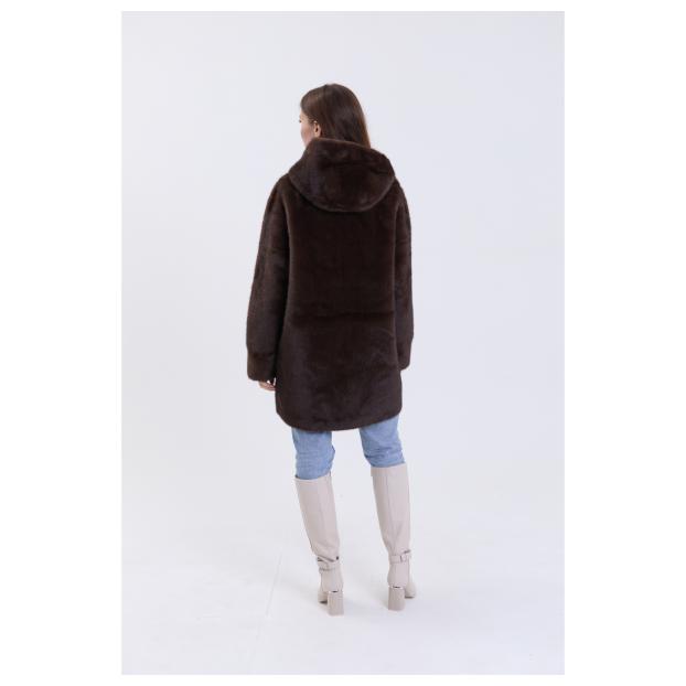 Шуба женская двусторонняя VITIA  - Аритикул A1528-1-6XL - Фото 8