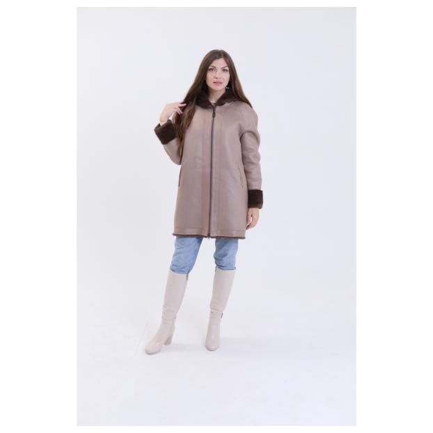 Шуба женская двусторонняя VITIA  - Аритикул A1528-1-6XL - Фото 11