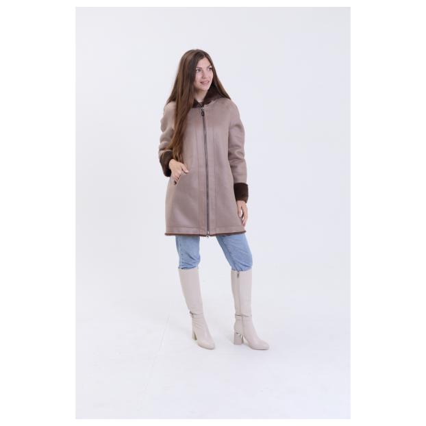 Шуба женская двусторонняя VITIA  - Аритикул A1528-1-6XL - Фото 12