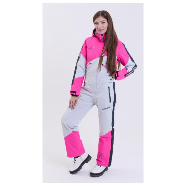 ЖЕНСКИЙ СНОУБОРДИЧЕСКИЙ КОМБИНЕЗОН RUNNING SPORT - Аритикул 8895-1-сиреневый-XL - Фото 22