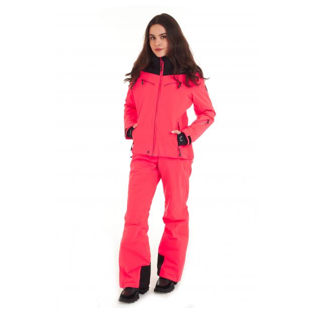 Горнолыжная куртка премиум-класса HYRA «MATT» - Аритикул HLG1252-Bright Pink/Black-40 - Фото 84
