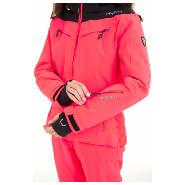 Горнолыжная куртка премиум-класса HYRA «MATT» - Аритикул HLG1252-Bright Pink/Black-40 - Фото 93