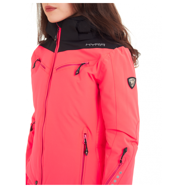Горнолыжная куртка премиум-класса HYRA «MATT» - Аритикул HLG1252-Bright Pink/Black-40 - Фото 94