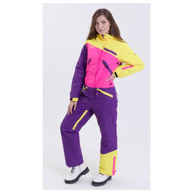 ЖЕНСКИЙ СНОУБОРДИЧЕСКИЙ КОМБИНЕЗОН RUNNING SPORT - Аритикул 7785-Fio-Pink-XL - Фото 54