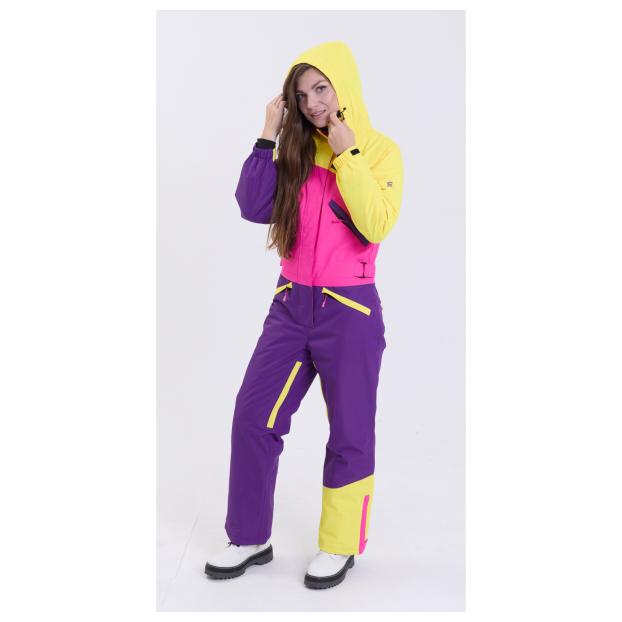 ЖЕНСКИЙ СНОУБОРДИЧЕСКИЙ КОМБИНЕЗОН RUNNING SPORT - Аритикул 7785-Fio-Pink-XL - Фото 57
