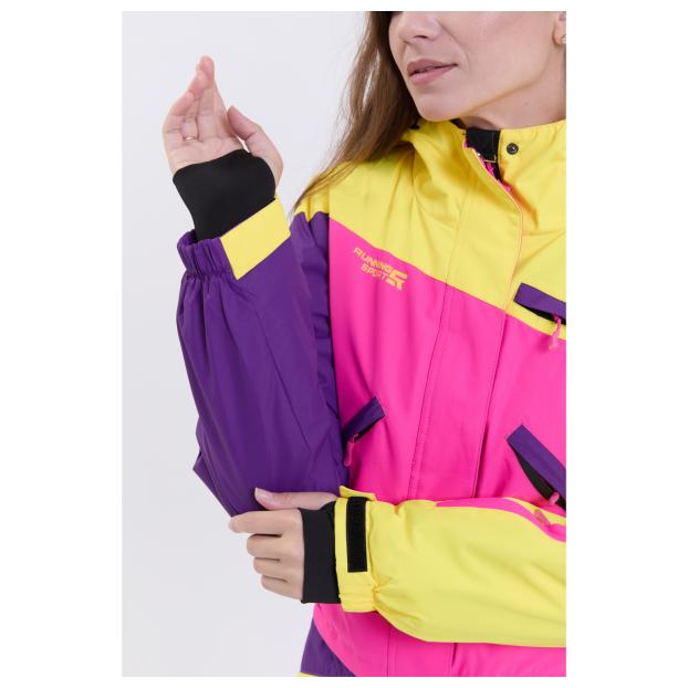 ЖЕНСКИЙ СНОУБОРДИЧЕСКИЙ КОМБИНЕЗОН RUNNING SPORT - Аритикул 7785-Fio-Pink-XL - Фото 59