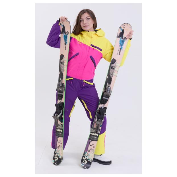 ЖЕНСКИЙ СНОУБОРДИЧЕСКИЙ КОМБИНЕЗОН RUNNING SPORT - Аритикул 7785-Fio-Pink-XL - Фото 66