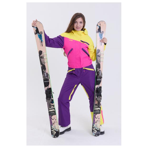 ЖЕНСКИЙ СНОУБОРДИЧЕСКИЙ КОМБИНЕЗОН RUNNING SPORT - Аритикул 7785-Fio-Pink-XL - Фото 67