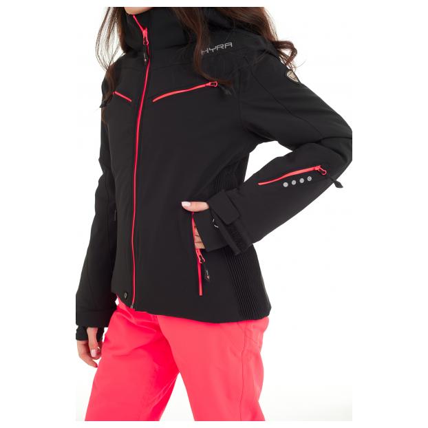 Горнолыжная куртка премиум-класса HYRA «MATT» - Аритикул HLG1252-Bright Pink/Black-40 - Фото 29