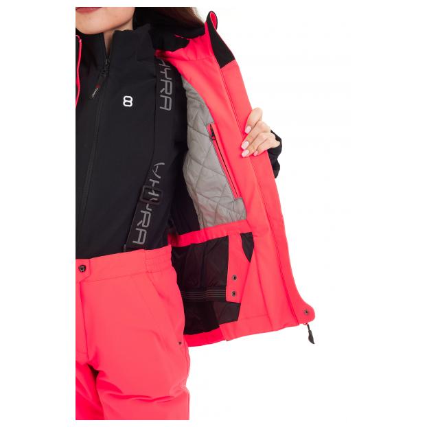 Горнолыжная куртка премиум-класса HYRA «MATT» - Аритикул HLG1252-Bright Pink/Black-40 - Фото 32