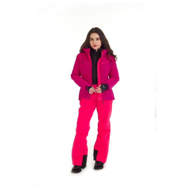 Горнолыжная куртка премиум-класса HYRA «MATT» - Аритикул HLG1252-Bright Pink/Black-40 - Фото 62