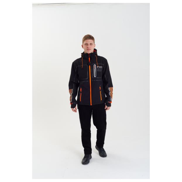 Софтшеловая куртка мужская  GEOGRAPHICAL NORWAY «ROMANO»  - Аритикул WW3284H/GN-BLACK-S - Фото 1
