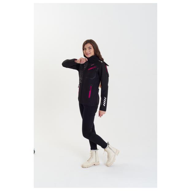 Софтшеловая куртка женская GEOGRAPHICAL NORWAY «REINE» - Аритикул WW7008F/G-BLACK/PINK-S - Фото 5