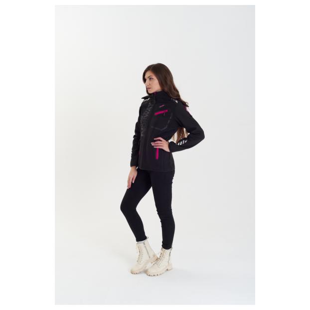 Софтшеловая куртка женская GEOGRAPHICAL NORWAY «REINE» - Аритикул WW7008F/G-BLACK/PINK-S - Фото 6