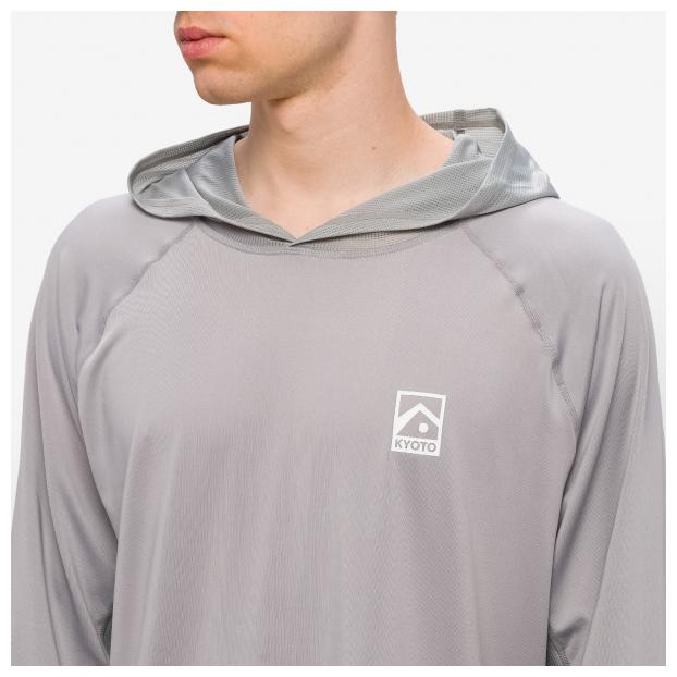 Лайкра KYOTO CASPER HOOD GRID LS RASHGUARD - Аритикул CASPER HOOD-LIGHT GREY-M - Фото 2