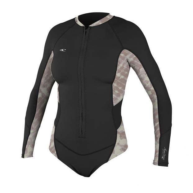 Гидрокостюм женский короткий длинный рукав O'NEILL WMS SUPERLITE L/S BOOTY SPRING BLK/VIDA/BLK - Аритикул 4910S DM5-6 - Фото 1