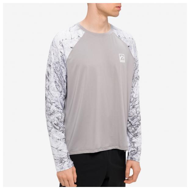 Лайкра KYOTO CORY LS RASHGUARD - Аритикул Cory_light grey-M - Фото 5