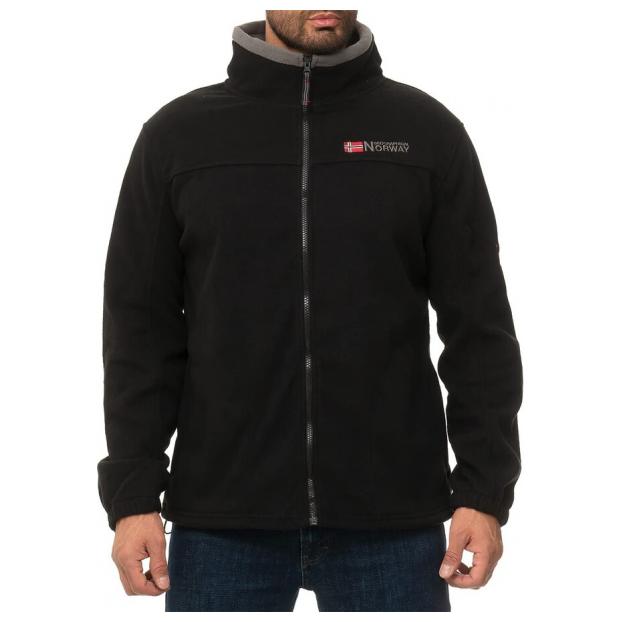 Флис мужской  GEOGRAPHICAL NORWAY «TORLEON» - Аритикул WW1672H/G-BLACK-DARK GREY-M - Фото 1