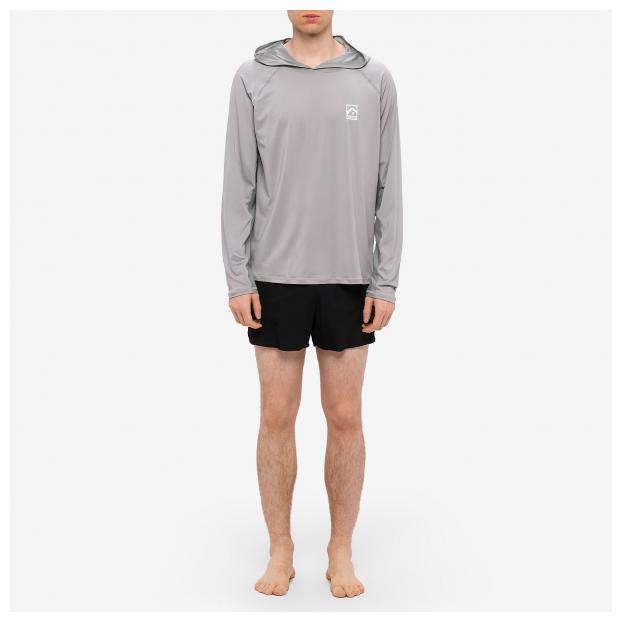 Лайкра KYOTO CASPER HOOD GRID LS RASHGUARD - Аритикул CASPER HOOD-LIGHT GREY-M - Фото 4