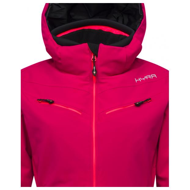 Горнолыжная куртка премиум-класса HYRA «MATT» - Аритикул HLG1252-Bright Pink/Black-40 - Фото 10