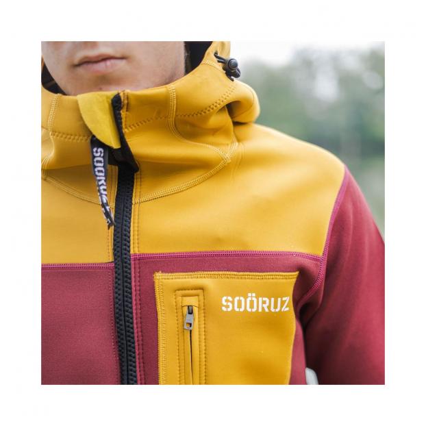 НЕОПРЕНОВАЯ КУРТКА-ПЛАЩ SOORUZ «STRAP» 2/2 ММ - Аритикул E23MJACHSTR-WINE- S - Фото 2