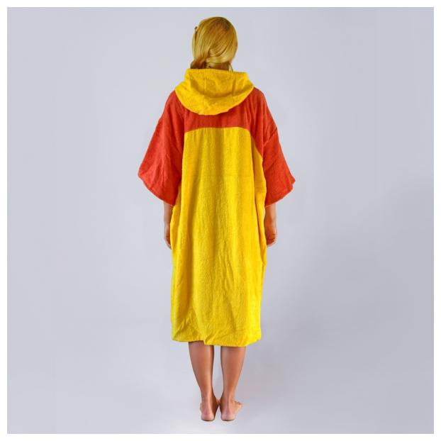 Флисовое пончо SOUL двухцветное - Аритикул Soul-poncho-two-color-yellow-red - Фото 36