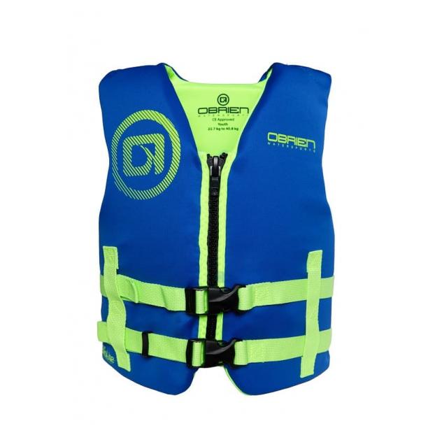Спасательный жилет неопрен детский O'Brien YOUTH BLUE S25 (25-40 кг) - Аритикул 2152307-25-40 кг - Фото 1