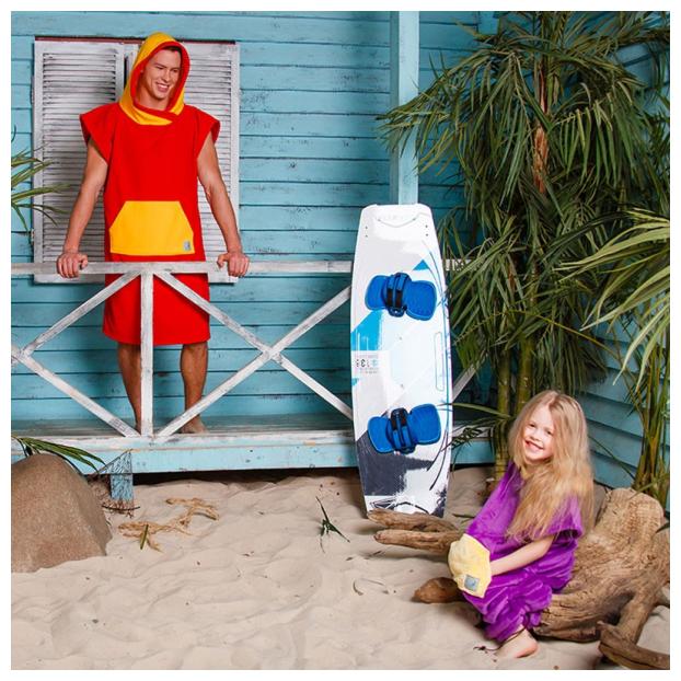 Пончо SURF SILVER - Аритикул Пончо SURF SILVER  (желто-бирюзовое) - Фото 3