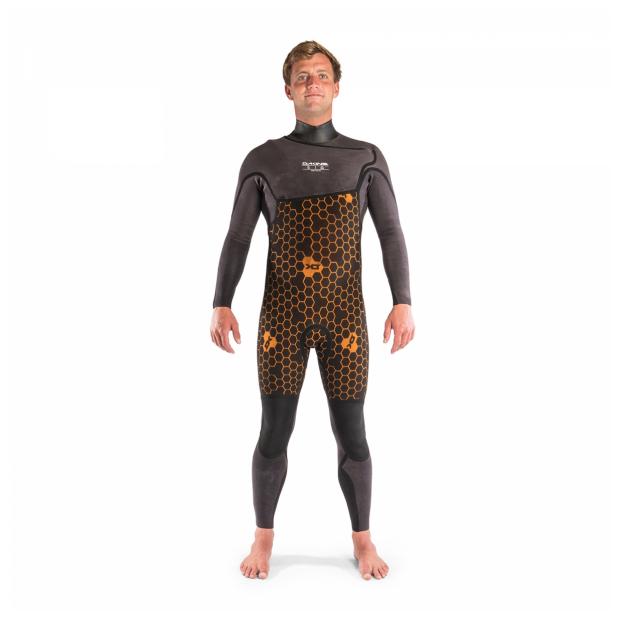 Гидрокостюм Dakine Mens Cyclone Z/F Full Suit 3/2  - Аритикул DK01M32CC1- Graphite/Orange-S - Фото 4