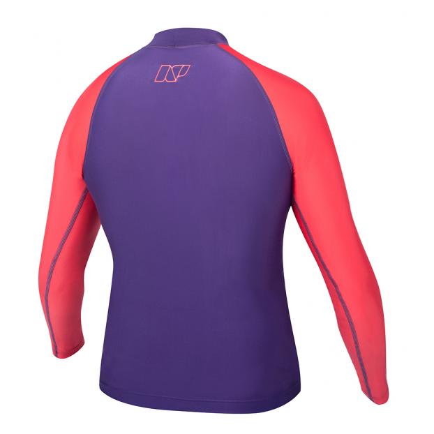 RSD472 Лайкра NP детская JUNIOR RASHGUARD дл. рукав - Аритикул RSD472 С5 (purple/red) (6) - Фото 6