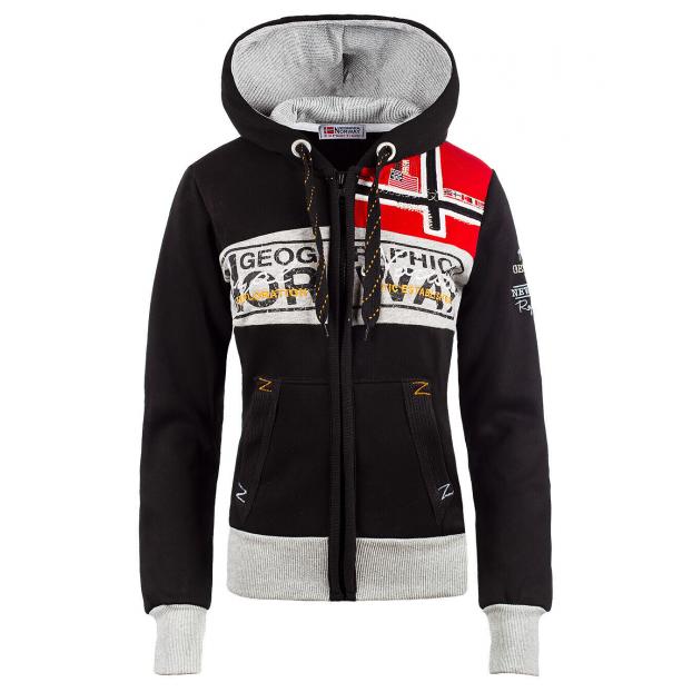 ТОЛСТОВКА ЖЕНСКАЯ GEOGRAPHICAL NORWAY «FLYER» - Аритикул WU6379F/GN-Black-S - Фото 12