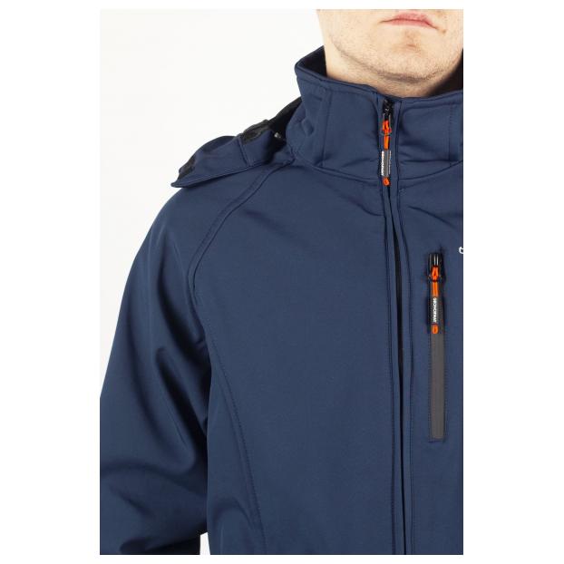 Софтшеловая куртка мужская GEOGRAPHICAL NORWAY «TAKITO» MAN - Аритикул WW5483H/G-NAVY-S - Фото 6