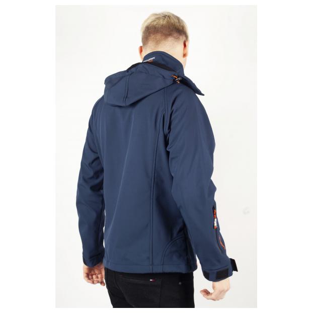 Софтшеловая куртка мужская GEOGRAPHICAL NORWAY «TAKITO» MAN - Аритикул WW5483H/G-NAVY-S - Фото 9