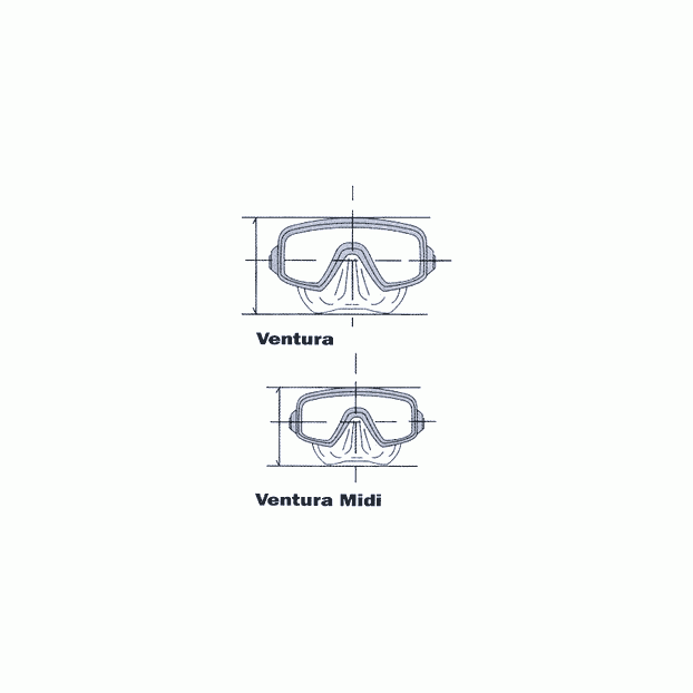 Комплект детский маска Ventura Midi + трубка Mix Jr. Aqua Lung Technisub - Аритикул TN 118850 - Фото 1